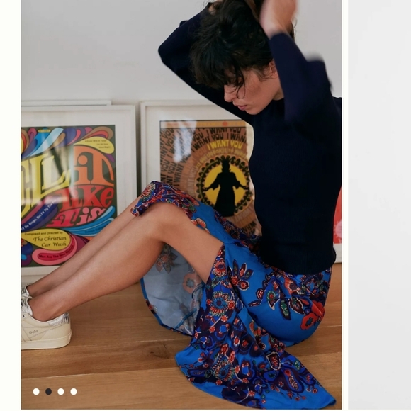 Anthropologie NWTs Maeve Janelle Bias Midi Skirt - Picture 2 of 5